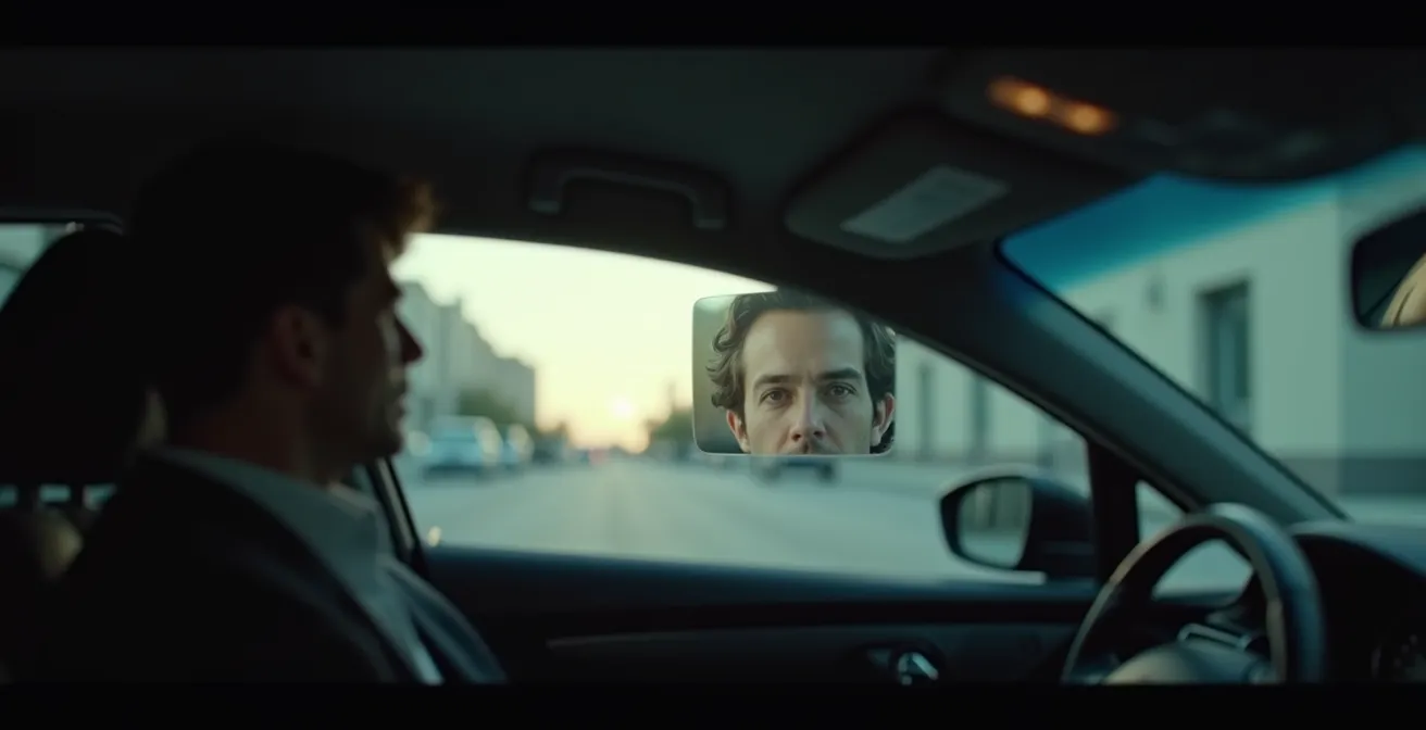 Chauffeur pratiquant l'écoute active avec un passager dans un véhicule