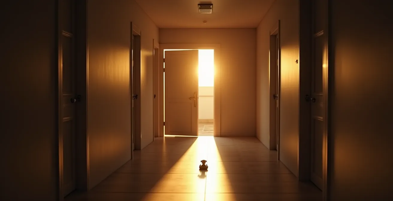 Moment de transition émotionnelle entre un enfant et sa nounou